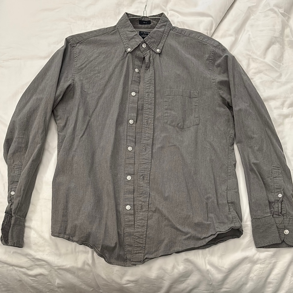 J. Crew Gray Casual Button Down Shirt